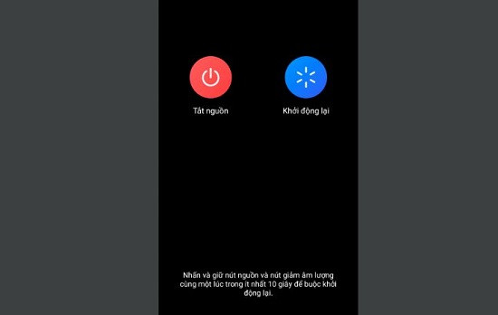 thay đổi bàn phím điện thoại vivo khởi động lại thiết bị