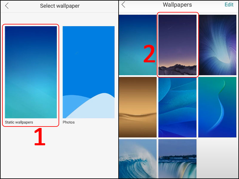 thay đổi hình nền điện thoại oppo wallpapers