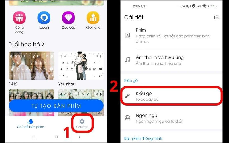 cài đặt kiểu gõ tiếng việt trên xiaomi