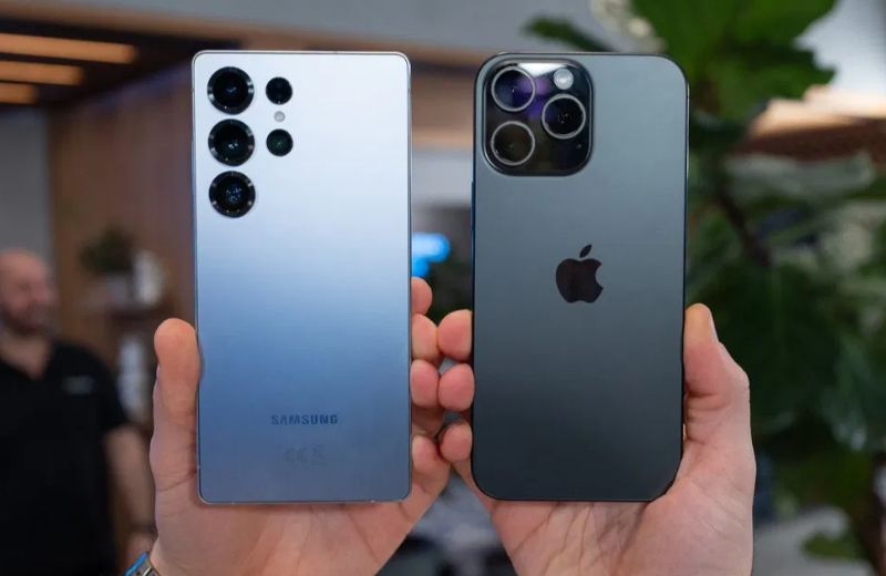 So sánh Galaxy S25 Ultra và iPhone 16 Pro Max thiết kế