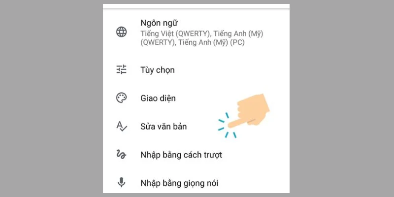 sữa văn bản tắt tiên đoán trên xiaomi