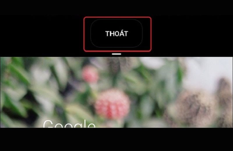 thoát tính năng chia đôi màn hình xiaomi 