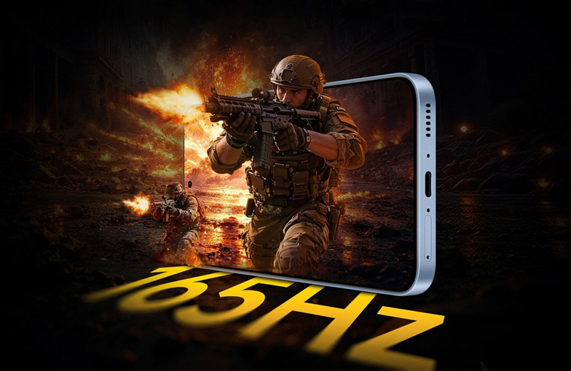 màn hình AMOLED lớn 6,83 inch, tần số quét 165Hz