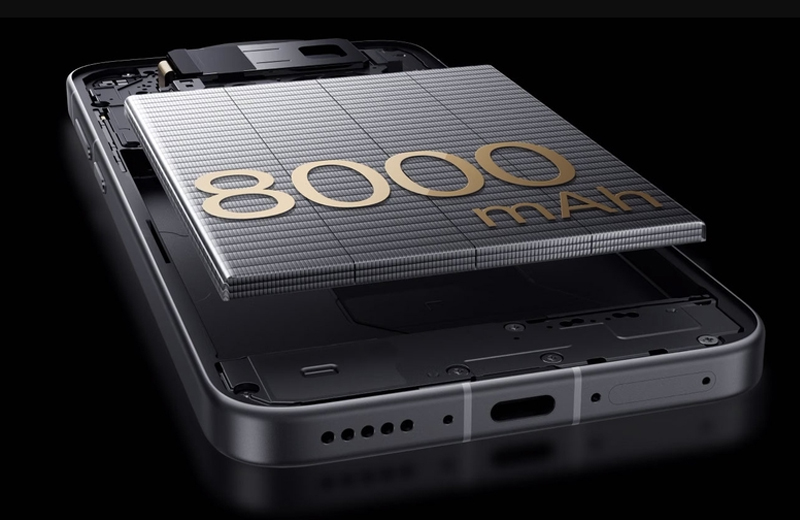 Pin khủng lên đến 8.000 mAh