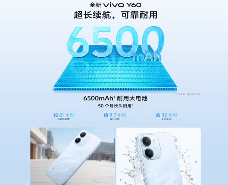 viên pin có dung lượng lớn 6.500mAh