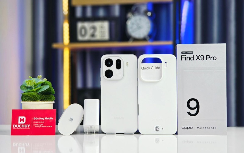 Trọn bộ phụ kiện OPPO Find X9 Pro