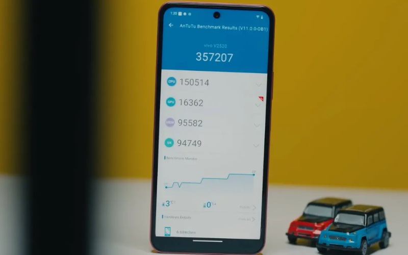 Chip Unisoc T7225 và 256GB bộ nhớ trong