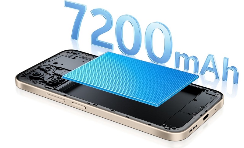 vivo S60t có pin 7.200 mAh bền bỉ