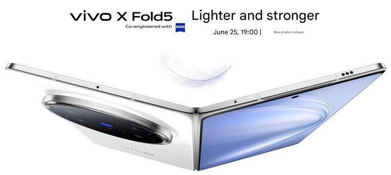 vivo X Fold 5 ra mắt vào ngày 25/06/2025