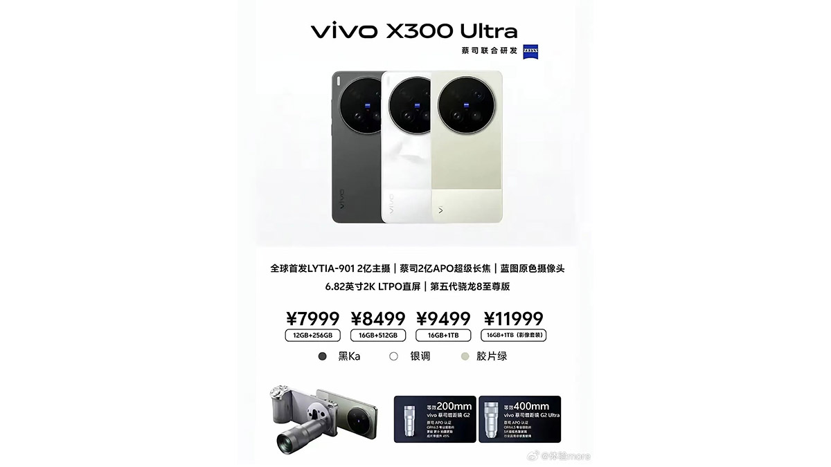 giá trọn bộ phụ kiện của vivo X300 Ultra