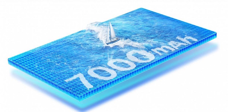 Pin 7000mAh và sạc 90W 