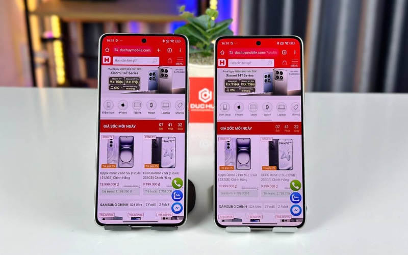 Màn AMOLED phẳng chất lượng 1.5K