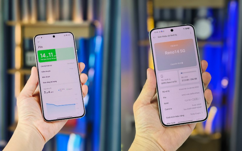 OPPO Reno14 nhỉnh hơn một chút