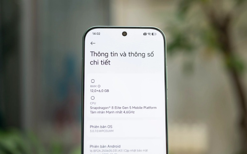 toàn bộ thông tin cấu hình xiaomi 17