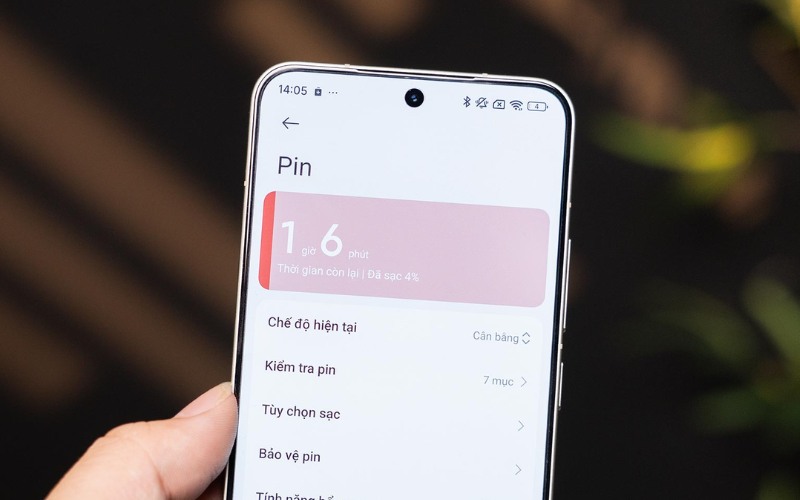 Nâng cấp dung pin 7000mAh, sạc nhanh 100W