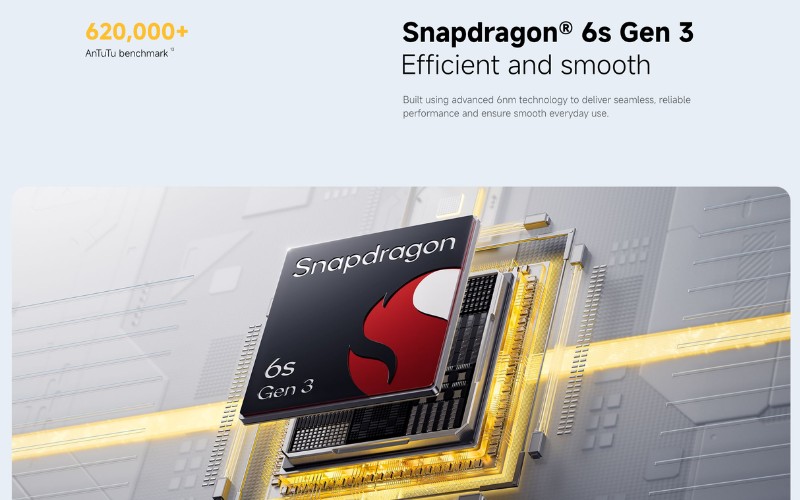 Chip Snapdragon 6s Gen 3 5G ổn định
