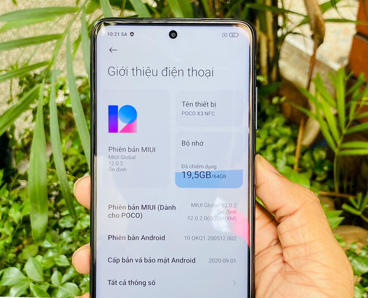 cấu hình xiaomi poco x3