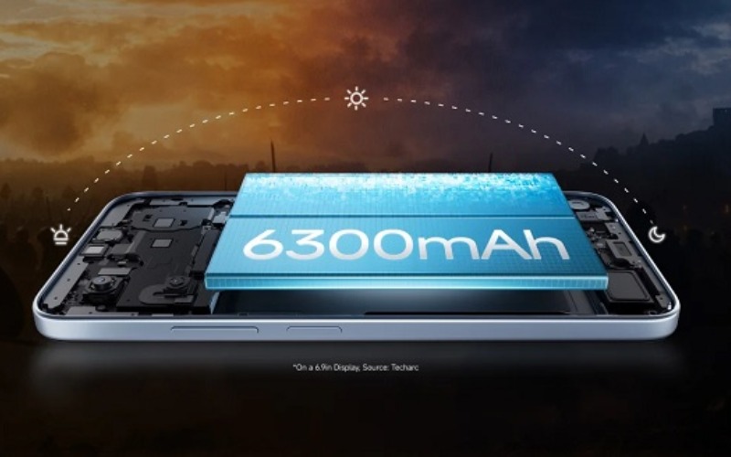 Pin 6300 mAh bền bỉ