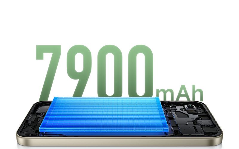 Pin 7.900mAh và sạc nhanh 45W