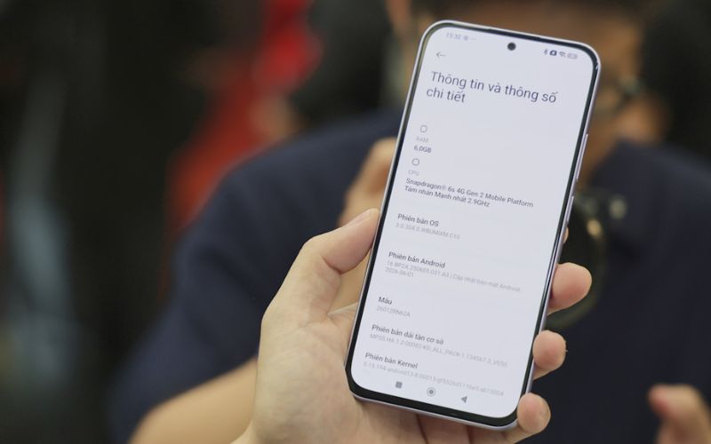 Chip Snapdragon 6s 4G Gen 2 ổn định