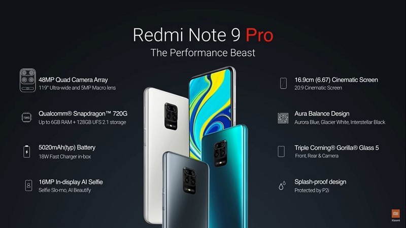 redmi note 9 pro, pro max ra mắt cấu hình 