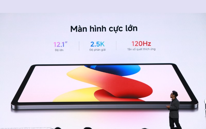 Màn hình LCD lớn, độ phân giải 2.5K