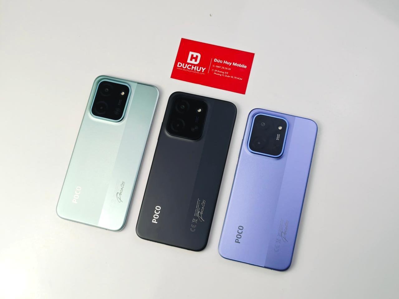 POCO C85 mang phong cách thiết kế vuông vức hiện đại