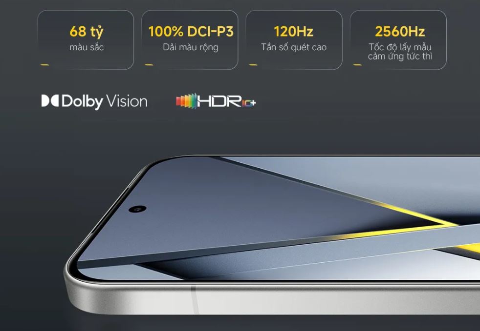 Poco F8 Pro có màn hình hiển thị cực tốt