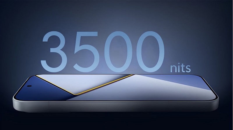 POCO X8s có màn hình sáng 3.500 nit