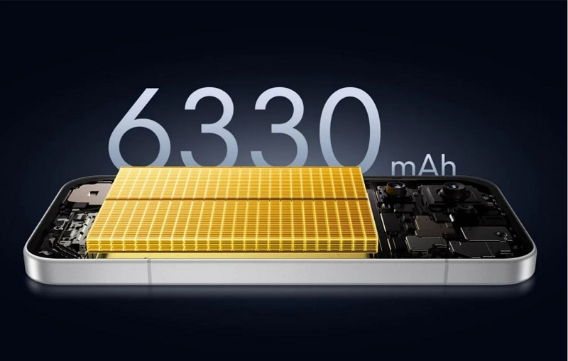 POCO X8s có pin 6.330 mAh bền bỉ
