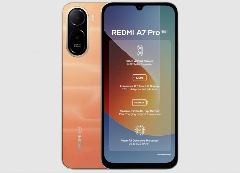 Redmi A7 Pro 5G sở hữu màn hình lớn 6.9 inch
