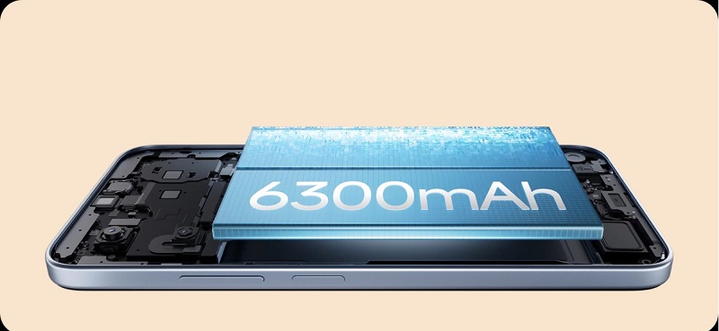 Redmi A7 Pro 5G có viên pin dung lượng lớn 6.300 mAh