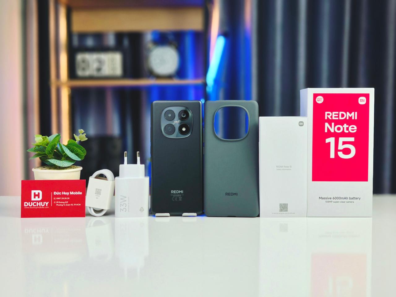 Xiaomi Redmi Note 15 có pin 6.000 mAh bền bỉ