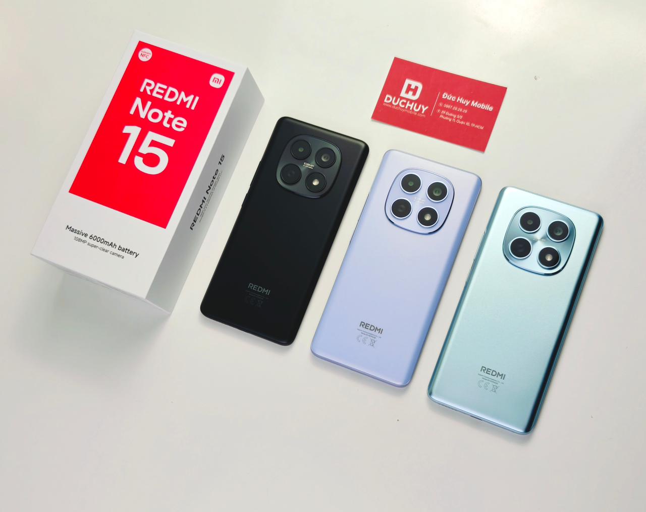 Xiaomi Redmi Note 15 có thiết kế mỏng nhẹ