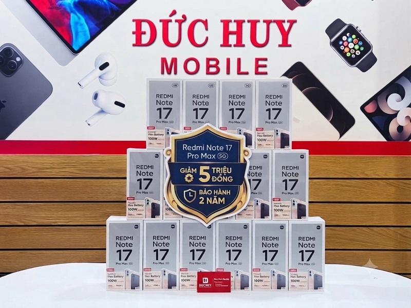 Redmi Note 17 Pro Max 5G giảm đến 5,59 triệu 