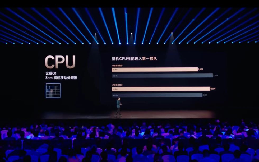 Xring O1 có điểm hiệu năng CPU cao hơn Apple A18 Pro
