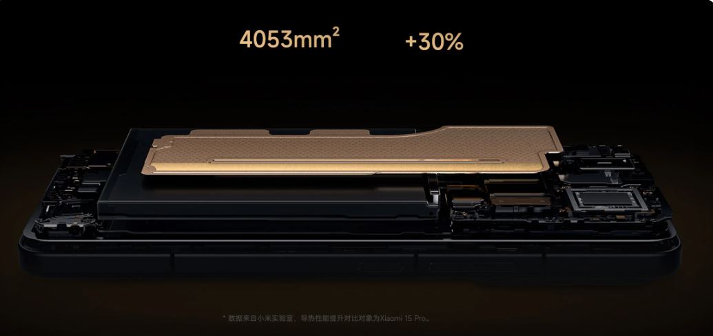 Xiaomi 15S Pro có hệ thống tản nhiệt mới