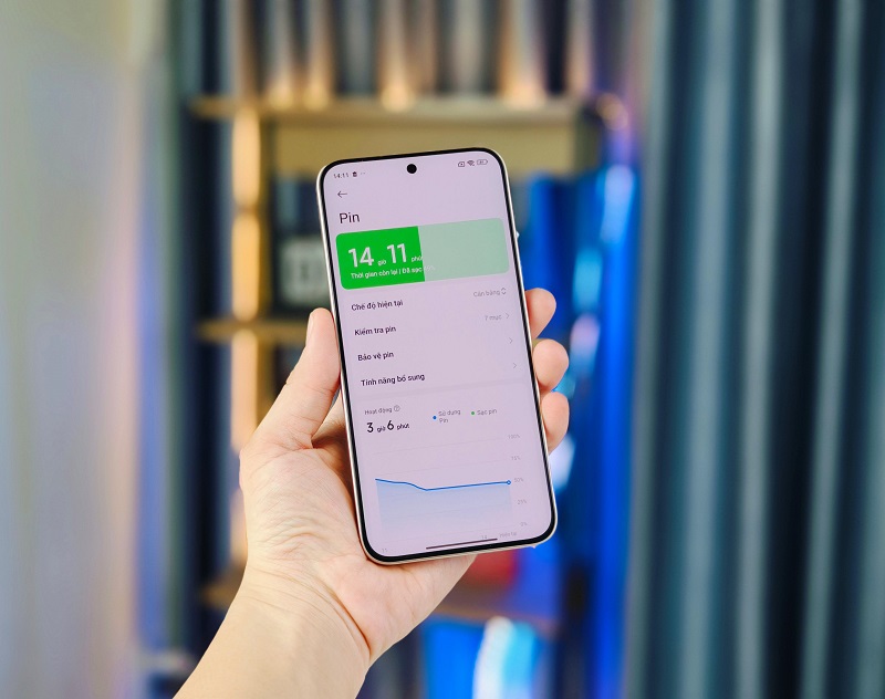 Pin nâng cấp nhẹ lên 5500mAh
