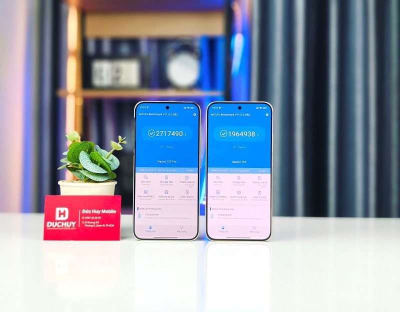So sánh điểm hiệu năng Xiaomi 15T với Xiaomi 15T Pro