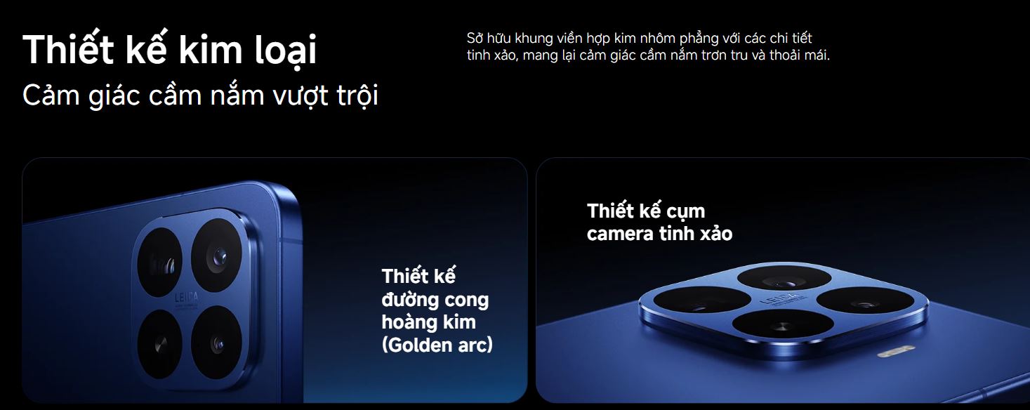 Xiaomi 17T Pro có thiết kế kim loại