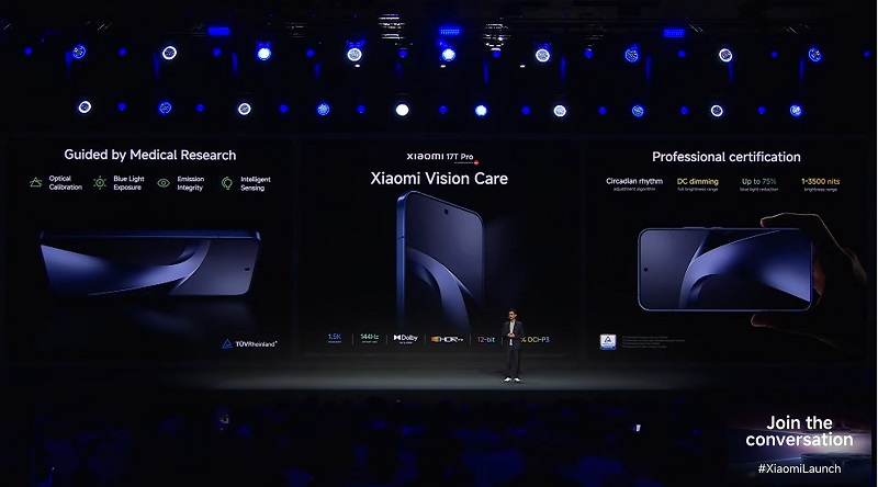 Các tính năng màn hình Xiaomi 17T Pro 512GB