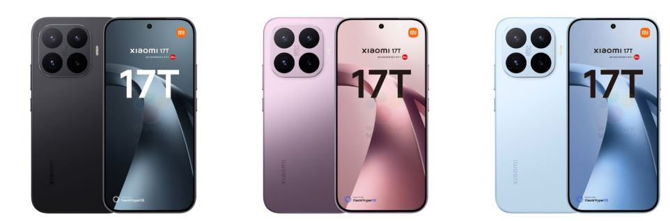 Xiaomi 17T có 3 màu 