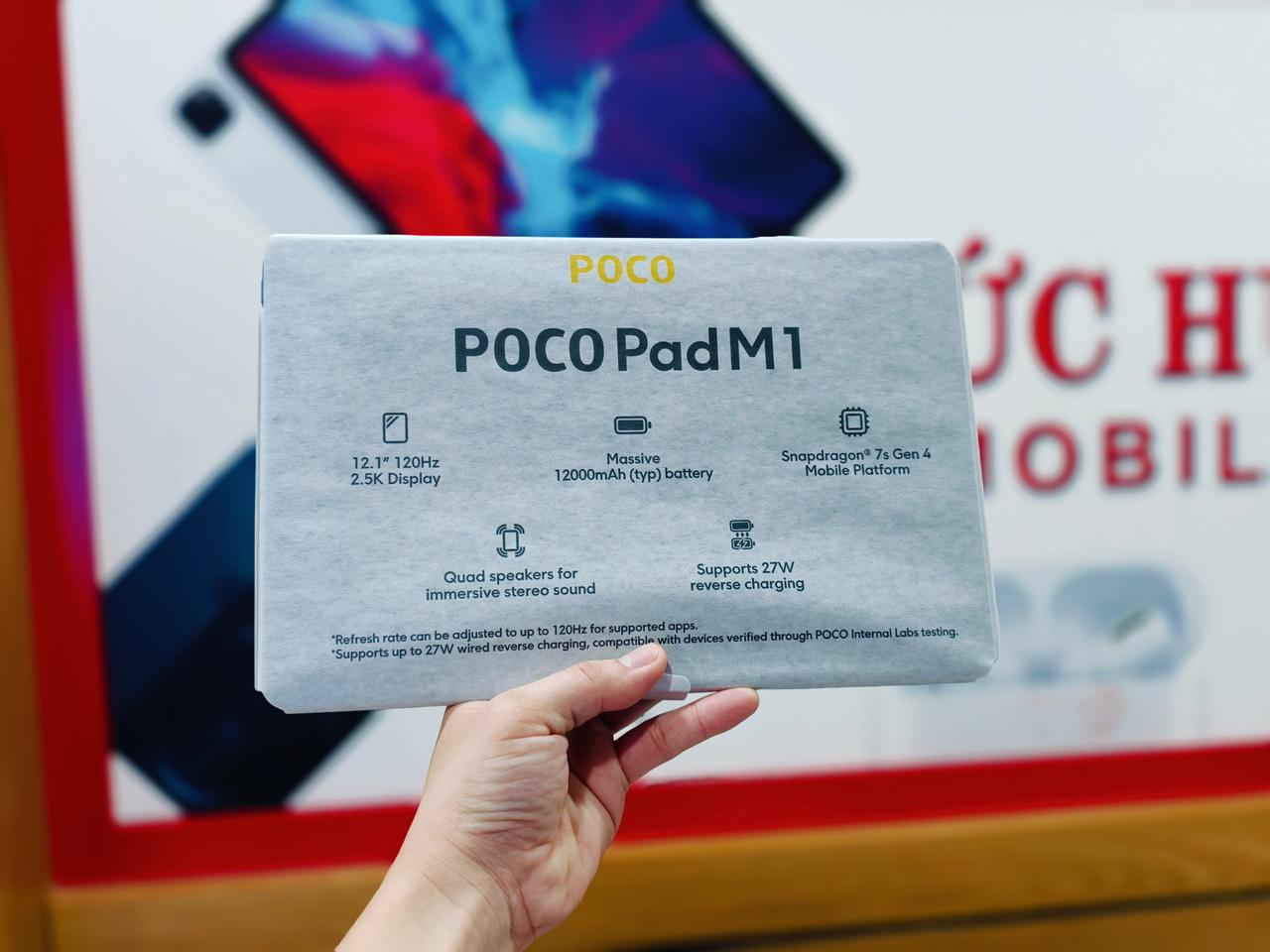 Poco Pad M1 chạy chip Snapdragon 7s Gen 4 mạnh mẽ