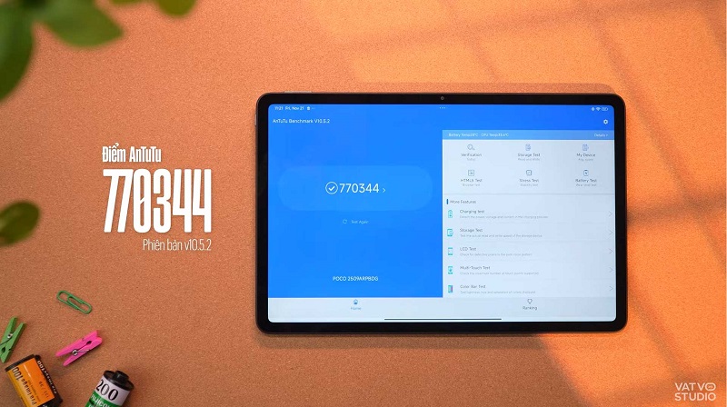 POCO Pad M1 đạt 770.344 điểm AnTuTu