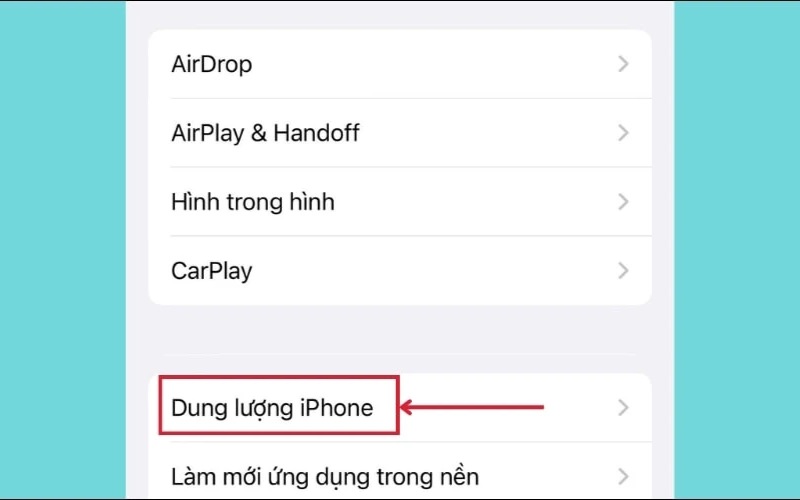 Gỡ bỏ ứng dụng không dùng