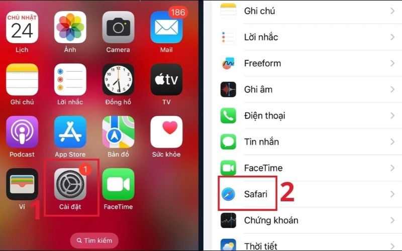 Xoá lịch sử và dữ liệu duyệt web Safari