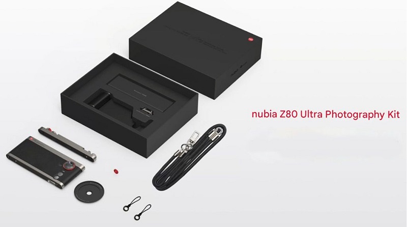 Bộ phụ kiện chụp ảnh của Nubia Z80 Ultra