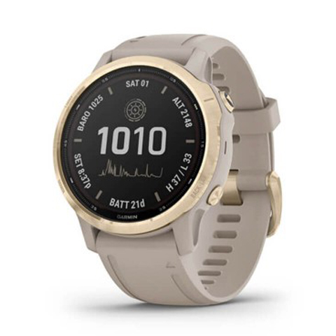 Đồng Hồ Thông Minh Garmin fenix 6S Pro Solar (Vàng - Dây Đá Phiến Xám)
