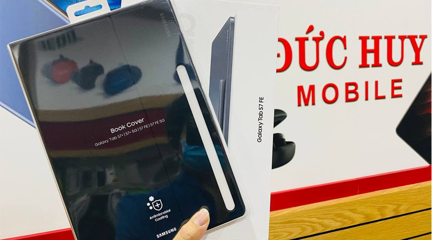 Bao Da Bàn Phím Book Cover KeyBoard Slim Samsung Galaxy Tab S7 FE (Chính Hãng)