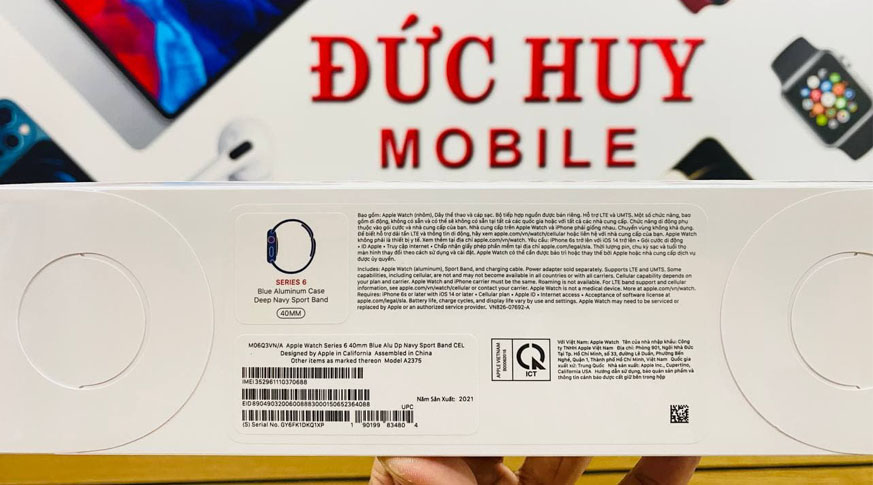 Apple Watch Series 6 40mm (GPS + 4G) Viền Nhôm Dây Cao Su Chính Hãng VN/A